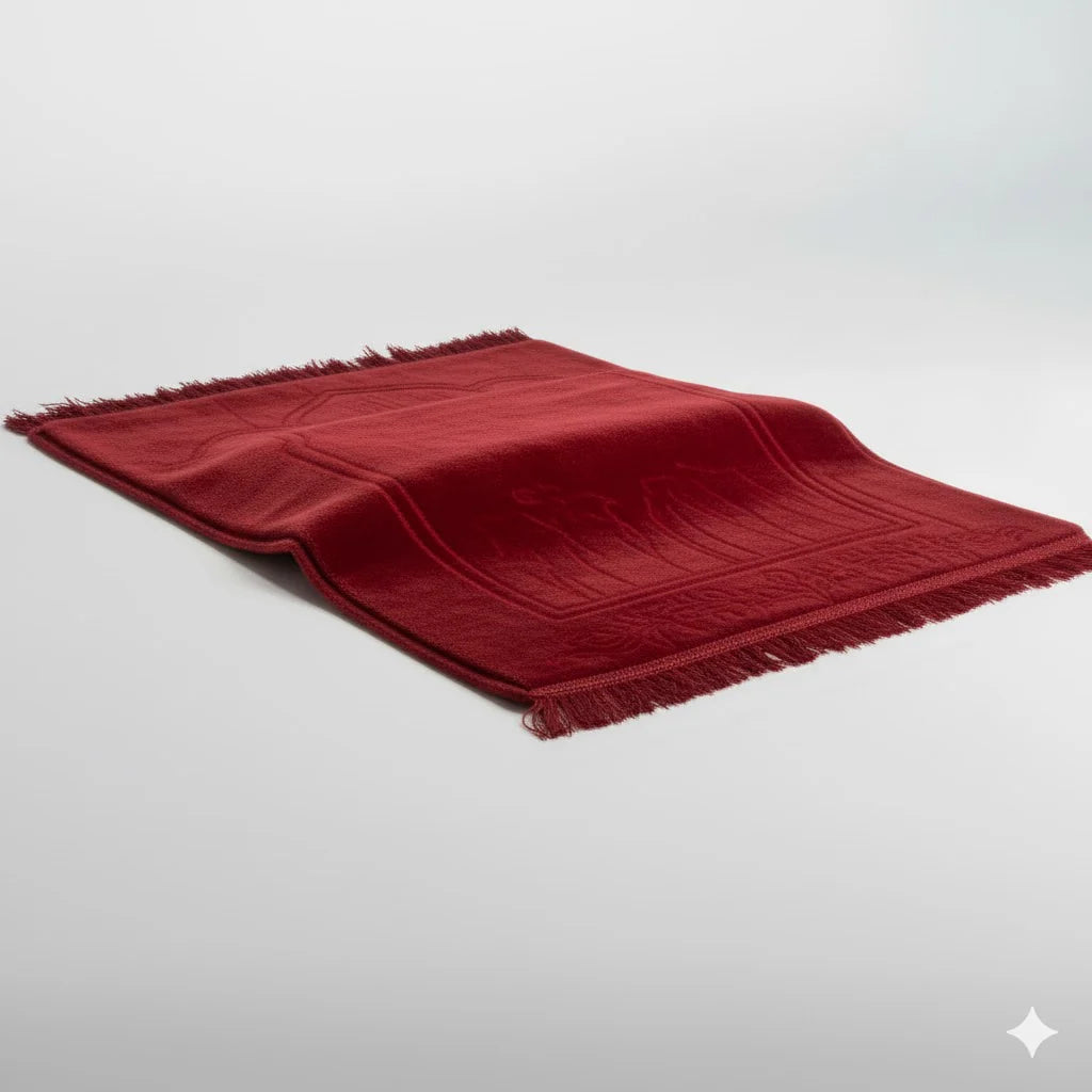Tapis de prière velours premium – Confort & Élégance