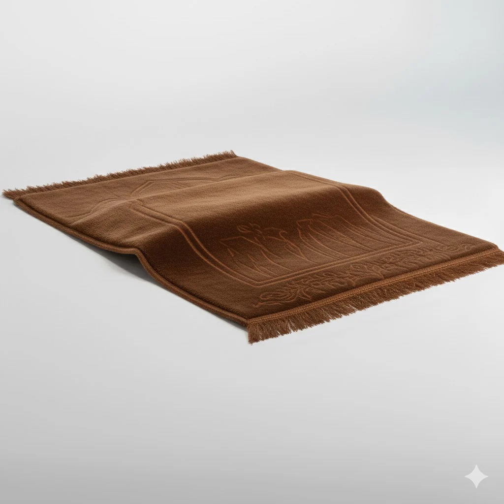 Tapis de prière velours premium – Confort & Élégance